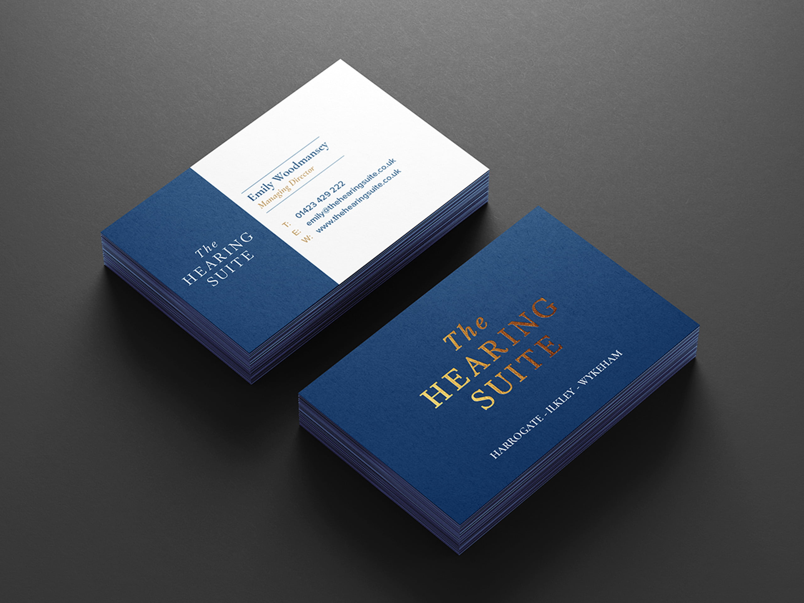 The Hearing suite Business Cards